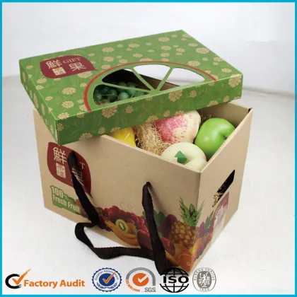 Recycled Fruite brown kraft paper Cardboard Box