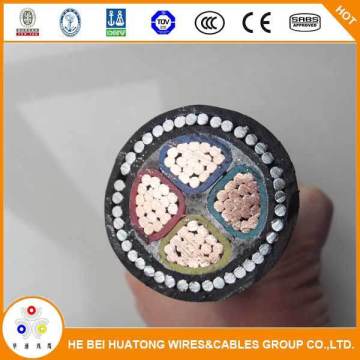 IEC 60502-1 Standard 4*50mm2 0.6/1kv XLPE Insulated Steel Wires Armored Power Cable