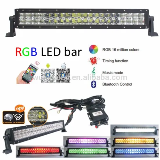 Whosale New 5D Optics Led offroad light bar , 120W 180W 240W 288W 300W 5D led light bar RGB For offroad 4WD ATV Truck