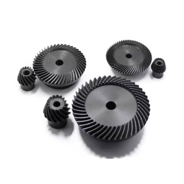 Precision Spiral Bevel Gear 45 Steel Hardened 90 Degree Pinion 2.5Module 18 Teeth to 2.5Module 36 Teeth 1:2 Speed Ratio