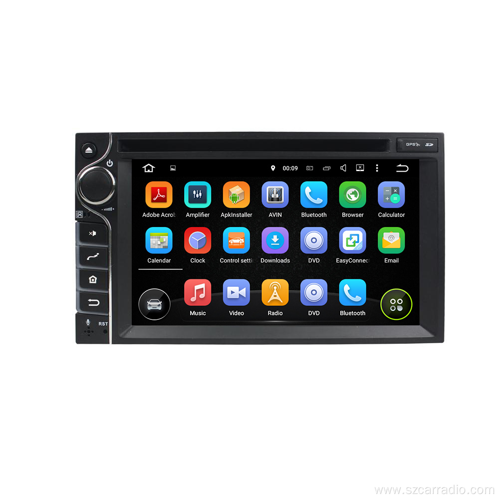 6.2 inch 1 din universal car dvd player