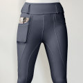 Femmes gris foncé Appareils équivalents Full Silicone Breeches