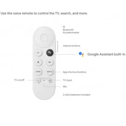 Original New Replace Voice Remote Control G9N9N for Chromecast Google 4K TV