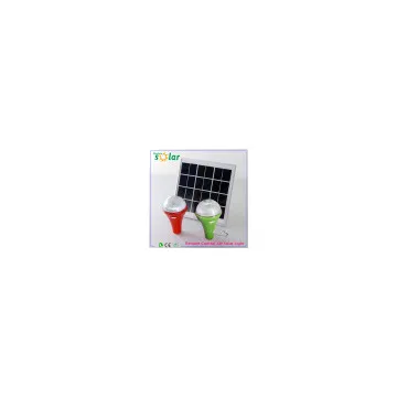 Protable solar led flashlight