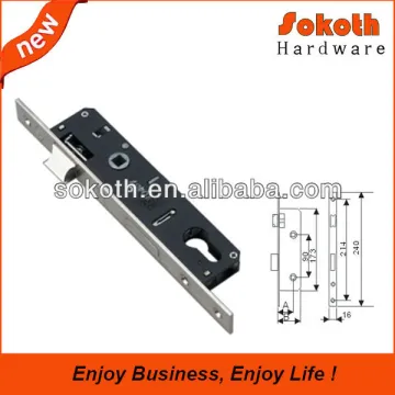 narrow mortise lock body