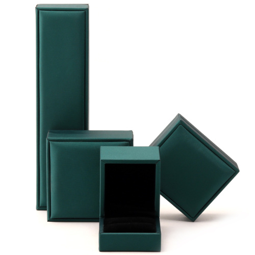 Custom Luxury Green PU Leather Jewelry Box