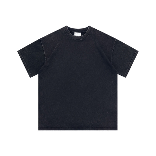 Huiben Padrened Drop ombro personalizado camiseta de tamanho grande
