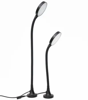 Flexible Gooseneck LED Table Lamps with Dimmer, Timer, and Magnet for Sewing Machines, Reading Rooms, Dorms, and Workshops