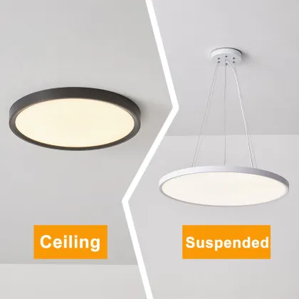 Light Worx Ceiling Light - Moon LED Ceiling Lamp Round