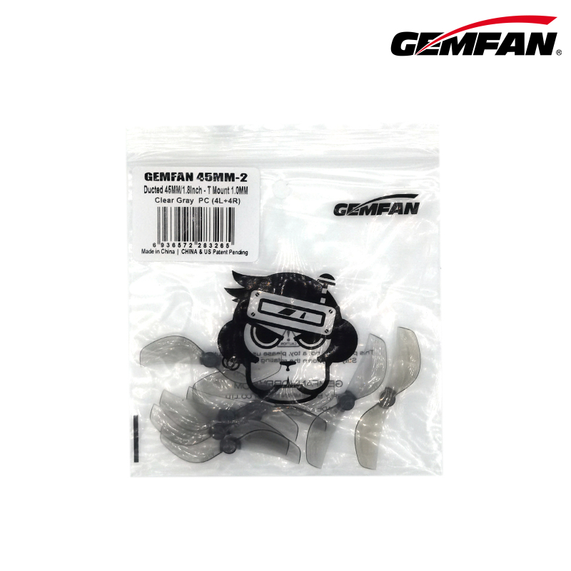 GEMFAN 45mm 2 Blades Propeller 4 Pairs