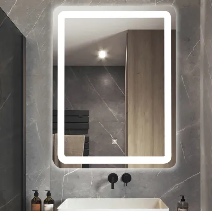 Bathroom Mirror with LED Light and Bluetooth - Custom Rectangular Blanco Espejo de Bano