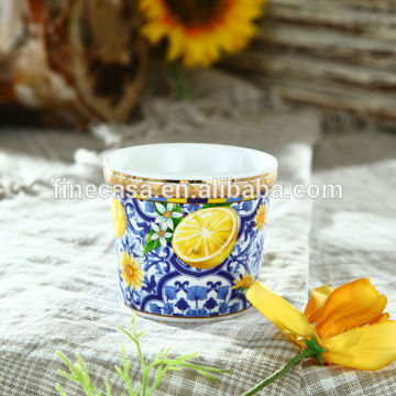 Elegant New Bone China Mini Ceramic Flower Pot