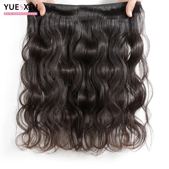 High Quality 12A Water Wave Hair Weft Natural Black Virgin Hair bundles