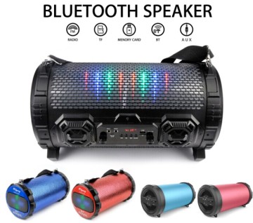 New arrival HK fair showed Wireless led bluetooth speaker and Speaker with Led Light and microphone port