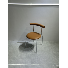 Classic dining chair with egg roll design Modern European Dining Chair Featuring Thin Legs Supplier