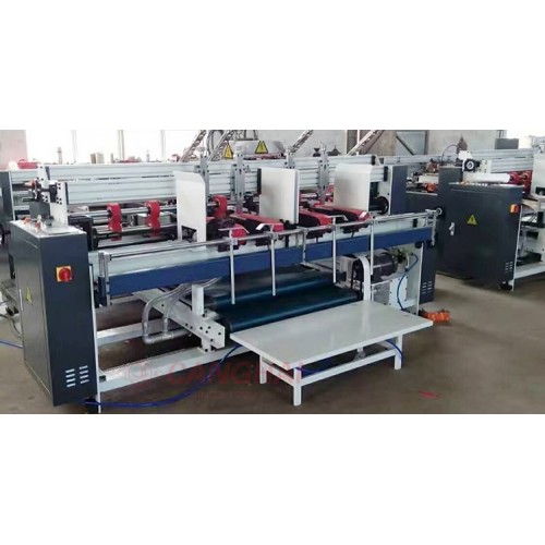 Paper carton box 2pcs folder gluer machine