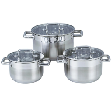 Commercial stainless steel soup pot set