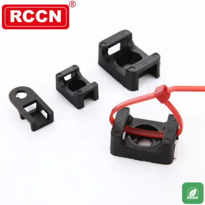 RCCN Black Nylon Cable Clamp HC-102B/3M Saddle Tie Mounts