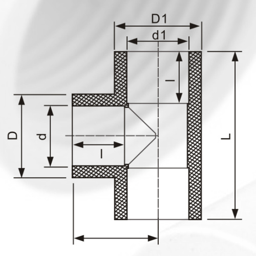 ASTM D2846 Air Minum Cpvc Reducing Tee