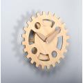 Reloj de pared de engranaje serrado de madera de 14 pulgadas