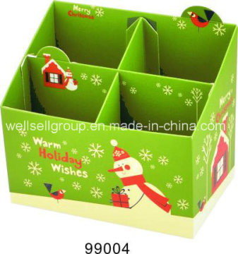 Storage Paper Gift Box (snowman shaped) for Office Supply/School/Christmas Gift