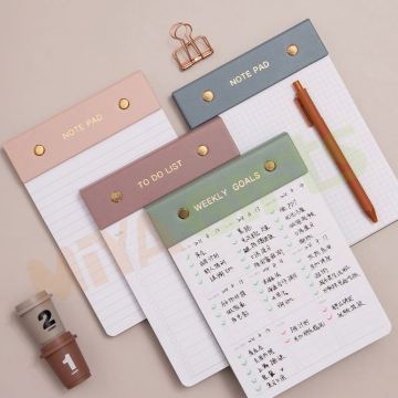 Luxurious Vegan Leather Refillable Planning Desk Pad