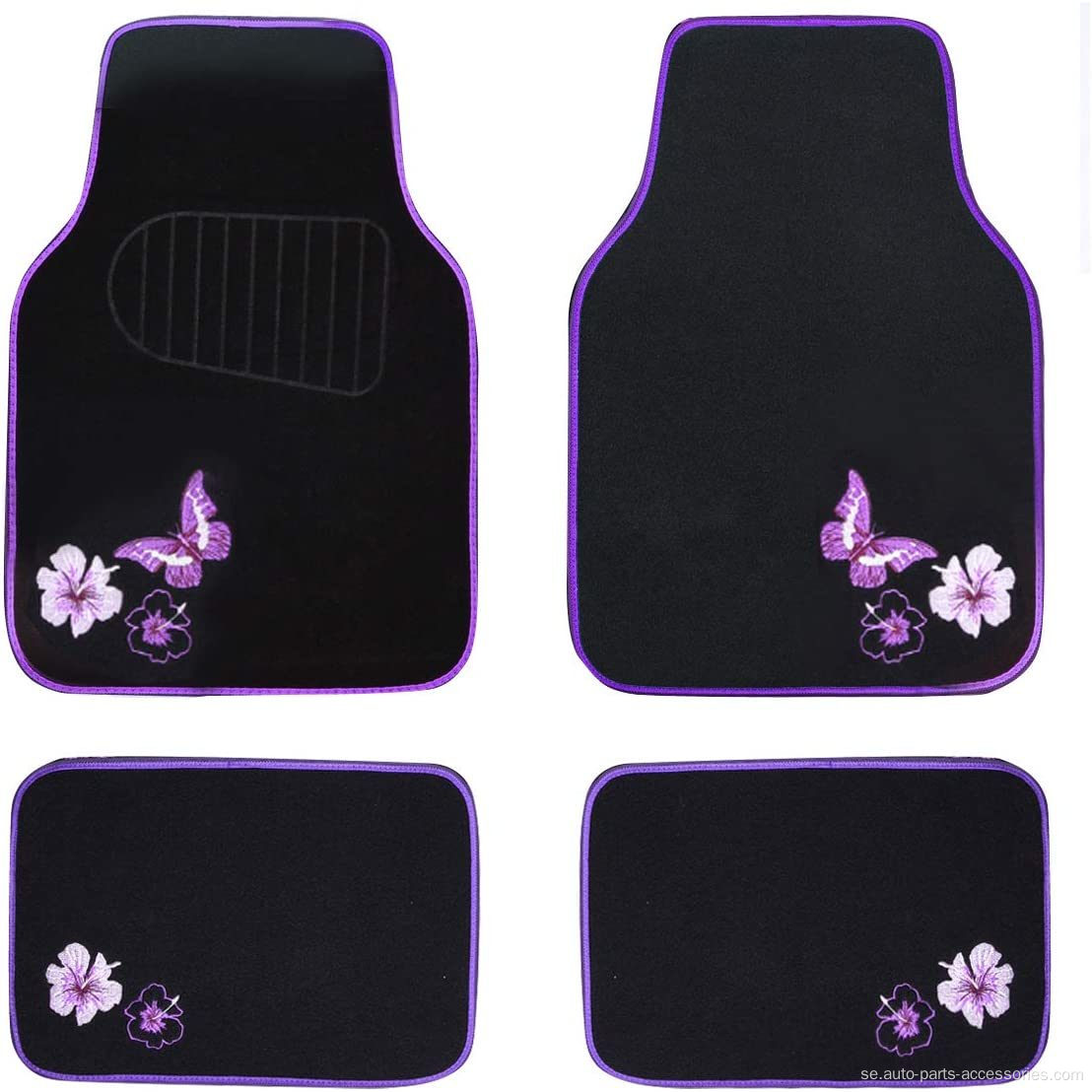 Universal Fit Farterfly och Flower Car Floor Mats