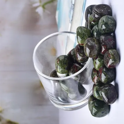 Natural High Quality Quartz Spheres Dragon Blood Stones