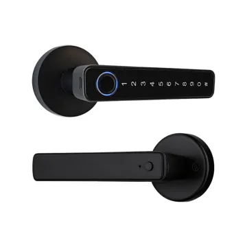Tuya Aluminum Door Handle Code Fingerprint Lever Lock