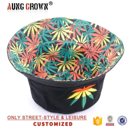 fisherman cotton black bucket hat