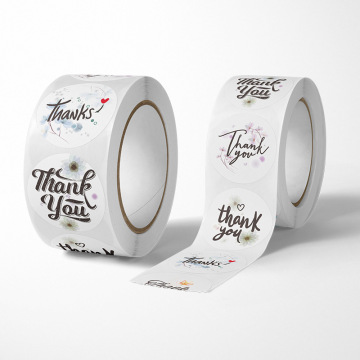 Thank you stickers label