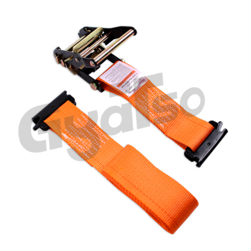 2 Inch Ratchet Strap with E Fittings - Tie Down Cargo Strap for E-Track