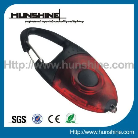 cheap oval shaped led keychain light with 2*cr2016 batteries