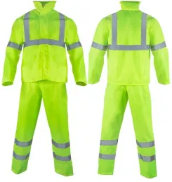 Custom High Visibility Work Wear Uniform Waterproof Raincoat