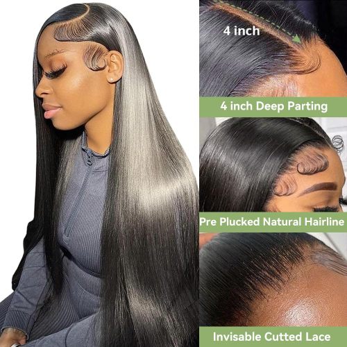 4X4 Straight Lace Front Wig