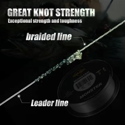 4 Strand PE Braided Fishing Line for Saltwater Lure Fishing - 500M