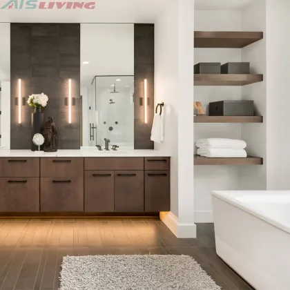 Australia Standard Flat Pack Wall Hung Bathroom Cabinet Vanity