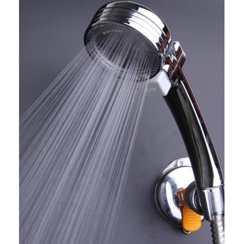 Bathroom adjustable air intake abs power spray top shower head