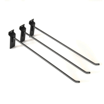 Black Metal Chrome Display Slatwall Hook ODM OEM