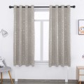 Star Foil Printed Bedroom Blackout Curtain