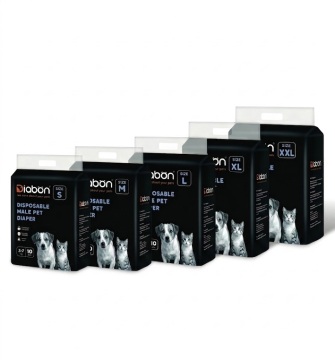 Breathable male dog diapers with super absorbency