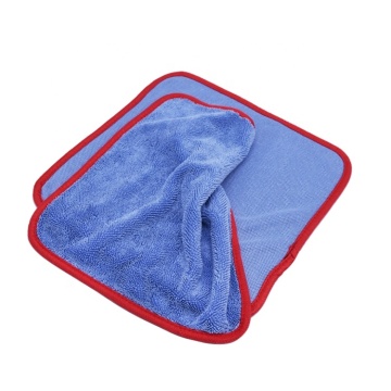 HotSell Manufacturer Soft Single Side Blue Twisted New Car Wash Towel