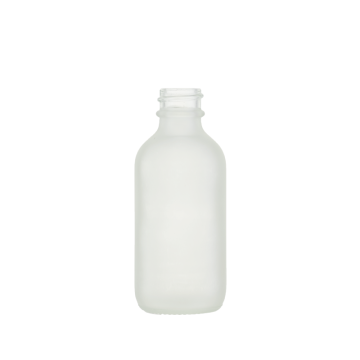 60 ml/2 oz Frosted Clear Boston Round Glass Bottles With 20/400 Neck