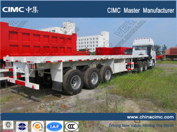 CIMC 3axle 40ft flatbed semi trailer