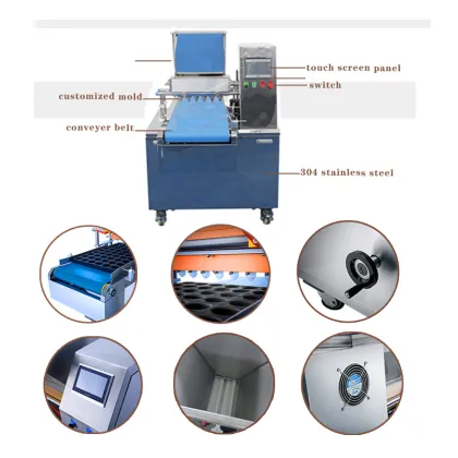 High Efficiency Stuffed Pillow Biscuit Cup Cookies Tiramisu Cake Filling Machine