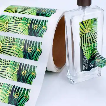 PVC adhesive label for perfume packing