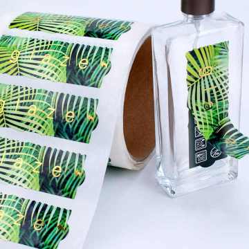 PVC adhesive label for perfume packing