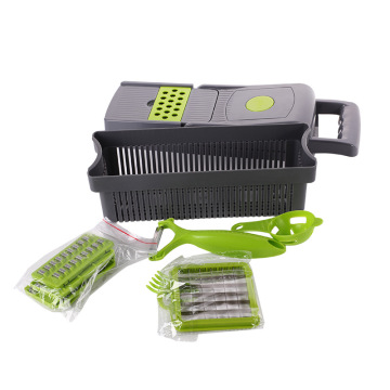 12-in-1 High-Quality Kitchen Slicer: Multi-functional Tool for Fruits, Potatoes, Vegetables, and Grating