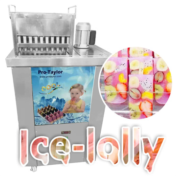 Máquina de picolé/lolly de gelo com 304 tanque de salmoura