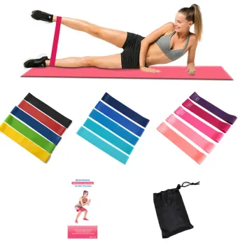 Hot Sale Elastic Silicone Yoga Belt for Stretching and Exercise